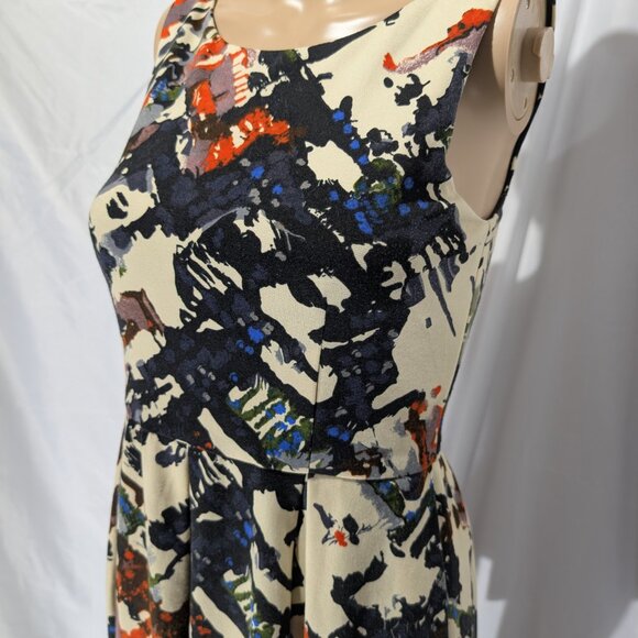 Maeve Anthropologie Fit and Flare Pockets Colorful Stretchy Women's XS - Picture 2 of 9